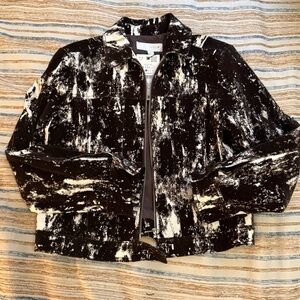 Zara Black and White Abstract Jacket